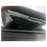 Near Mint Fiesta Casino Black Organizer Bag with Strap, Calculator, Pen and Various Sections