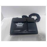 Near Mint Fiesta Casino Black Organizer Bag with Strap, Calculator, Pen and Various Sections