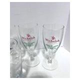 Set of 7 Miscellaneous Michelob Beer Glasses