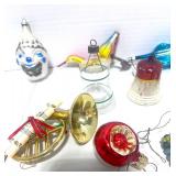 Set of 12 Vintage/Antique Christmas Ornaments Some Mercury Glass