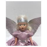 Vintage Handmade Angel Tree Topper Paper and Vynl