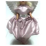 Vintage Handmade Angel Tree Topper Paper and Vynl