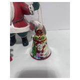 Two Pinecone Men, Santa Bell and Cute Santa Décor