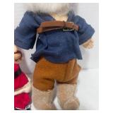 Vintage Soft Santa and Vintage Elf