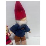 Vintage Soft Santa and Vintage Elf