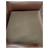 Brown Leather Armchair by American Leather.