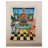 Three Blind Mice by Roark Gourly. Enameled 3-D Construction.