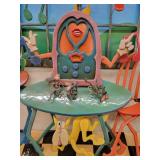 Three Blind Mice by Roark Gourly. Enameled 3-D Construction.