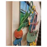 Three Blind Mice by Roark Gourly. Enameled 3-D Construction.