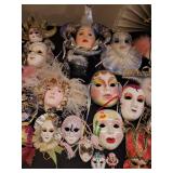 Lot Of Venetian Style Masks