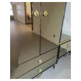 Bedroom set by Ello. Queen Bed, Armoire & Nightstand.