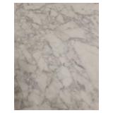 Warren Platner Style Dining Table with Marble Top and Black Iron Base.