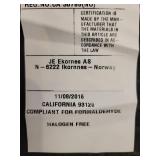 Ekornes Tan Leather Coffee Table/Ottoman