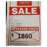 Ekornes Tan Leather Coffee Table/Ottoman