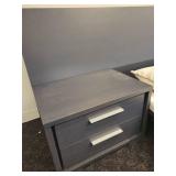 King Bed with 2 Nightstands, Duvet Cover & Shams.