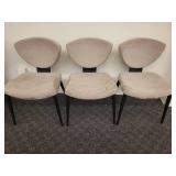 A set of 3 "Bliss" Dining Chairs by Elite Modern Furniture.