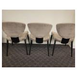 A set of 3 "Bliss" Dining Chairs by Elite Modern Furniture.