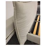 Queen Size Bed Frame with Soft Headboard.