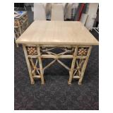 A Vintage Wrought Iron Marble Topped Table.