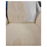 A set of Harvey Probber Fabric Designer Club Chairs w/ Casters Mid Century Modern