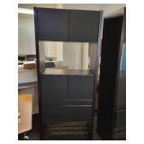 Black Office Storage Cabinet by BDI.