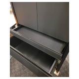 Black Office Storage Cabinet by BDI.