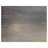 A Wood Grain Top with chrome legs Side Table.