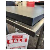 A Wood Grain Top with chrome legs Side Table.