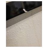 Iron Frame Mirror with a Black Geometric Frame.