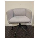 Gus Modern Radius Swivel Task Chair in Granite Fabric.