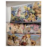 A lot of 26 Handmade Needlepoint Pillows, Fire Screen and Photo Album.