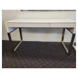 A BDI Furniture Office Desk in Modern White.
