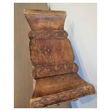 An African Ashanti Stool. Knotted design.