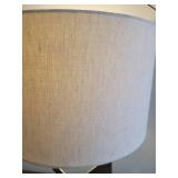 A Modern Gold Painted Metal & Wood Table Lamp.