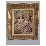 A lot of 4 Framed Handmade Needlepoint Works.