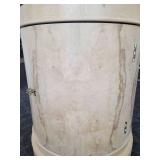 A Henredon Burl Drum Table.