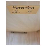 A Henredon Burl Drum Table.