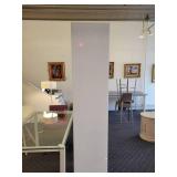 A set of 3 Gloss White Plastic Room Dividers.