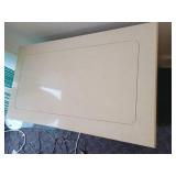 A pair of Vintage White of Mebane Asian Chinoiserie 3 Drawer Dresser.