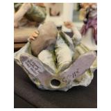 Vintage Giuseppe Armani Capodimonte Figurine. Men on Beach Rock with Wine & Pipe.