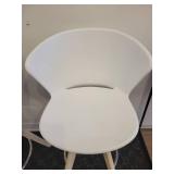 A Pair of White Calligaris Stools.