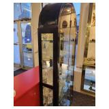 A Black Curved Top Display Case with all contents included.