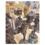 A Group of 6 Bronze Statues.