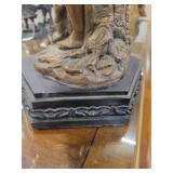 A large 24" Bronzed Figure of a Young Man.