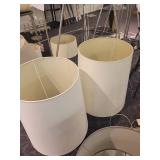 A large lot of lamps (as is) and shades (good condition).