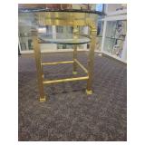 A table full of Decor / Collectible Items. Painted Ostrich Egg, Oriental T-Pots, Vases, Decor etc.