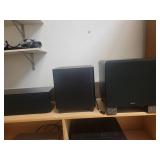 A group of 3 Sub Woofers / Speakers. Velodyne, Harmon Kardon, etc.