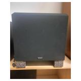 A group of 3 Sub Woofers / Speakers. Velodyne, Harmon Kardon, etc.