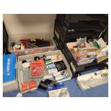 Everything you see in these pictures.TV, Printer, Power Battery Backup, Office Supplies, Security Cameras etc.