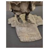 A Bronze Statue of of Ebenezer Scrooge: Candle Holder.